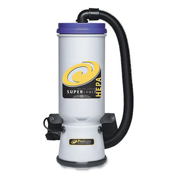 ProTeam® Super Coachvac Backpack Vacuum With Xover Telescoping One-piece Wand, 10 Qt Tank Capacity, Gray-purple freeshipping - TVN Wholesale